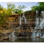 Geary County Lake Waterfall