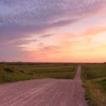 Old K-18 disappearing into the Flint Hills