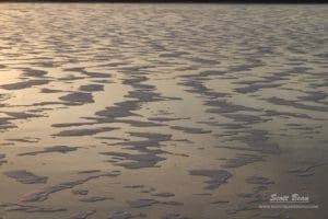 Patterns on the ice at Tuttle Creek Lake.