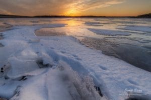 Frozen Over Tuttle Creek Lake