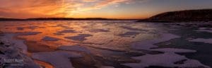 Tuttle Creek Lake Sunset Pano