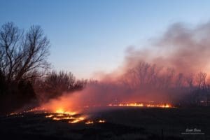 Northern Riley County controlled burn