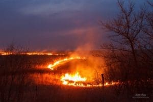 Night burn - Wabaunsee County