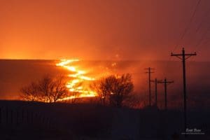 Controlled Night burn - Wabaunsee County