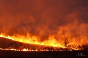 Fire Lines at Night - Geary County