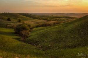 View of the Flint Hills in Spring