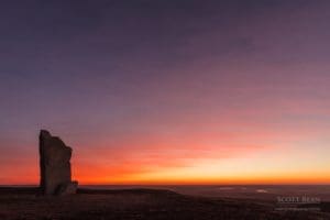Pre-sunrise color at Teter Rock