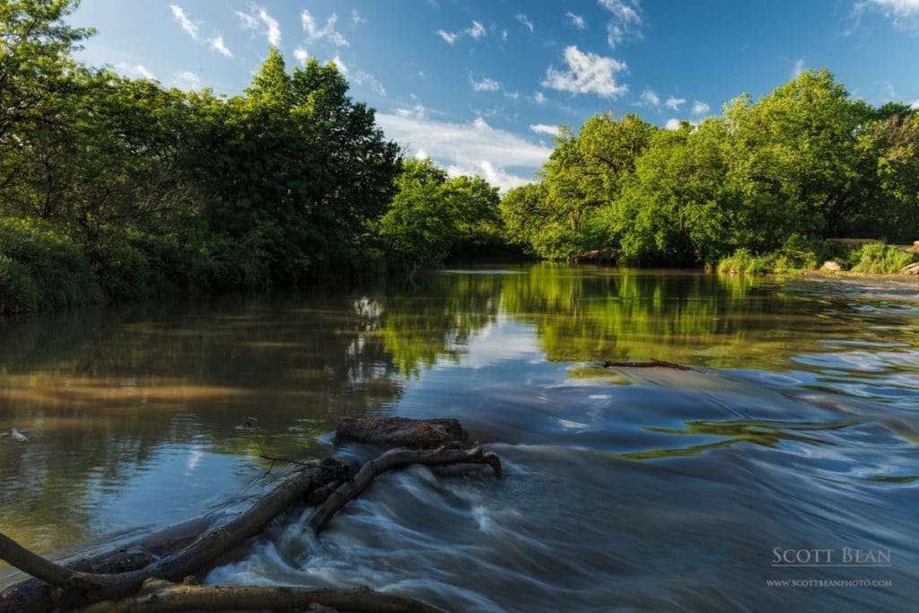 Example of using a polarizing filter