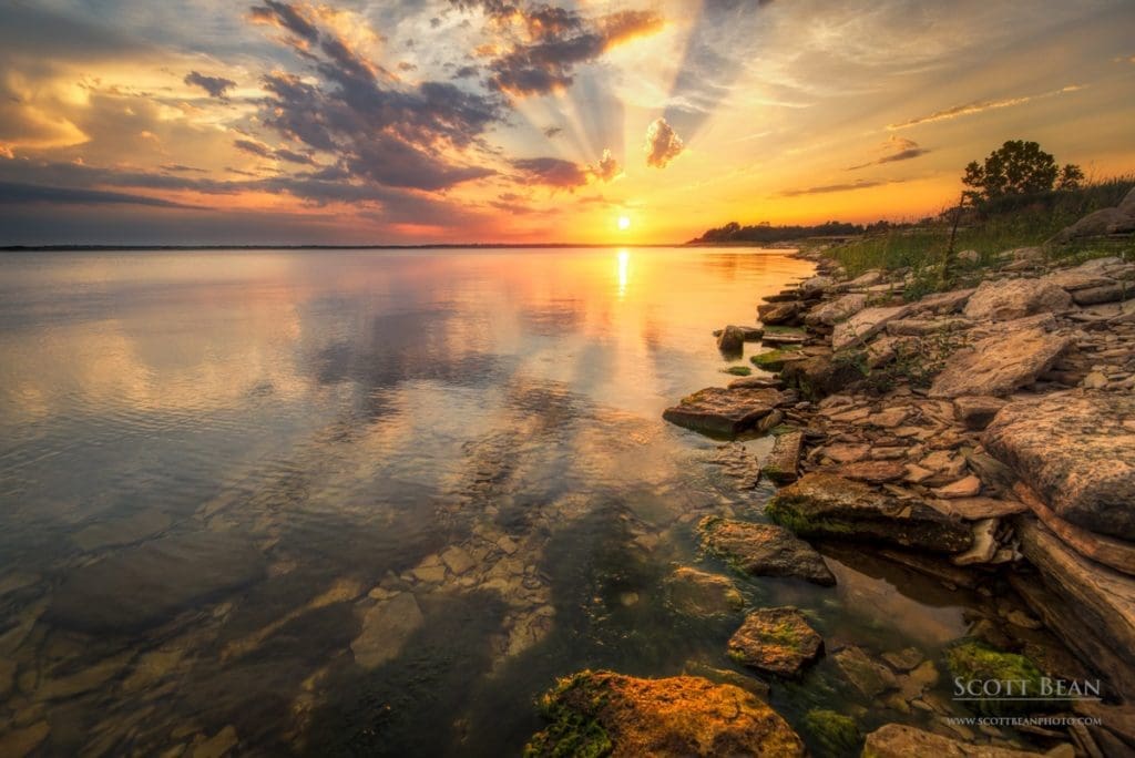 Sunset Over Milford Lake