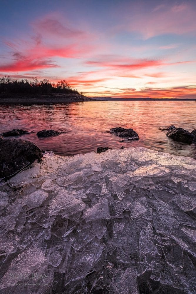 Ice and Sunset