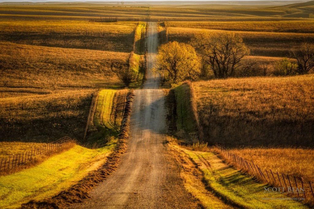 Country Road through the Flint Hills